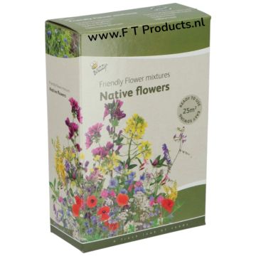 Buzzy® Strooidoosje Friendly Flowers Inheems 25m² voorkant