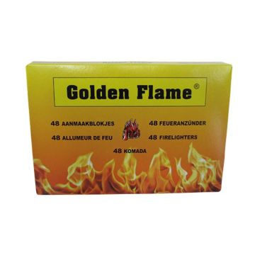Golden Flame witte aanmaakblokjes 48 stuks