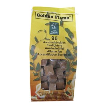 Golden Flame bruine aanmaakblokjes FSC – 96 stuks