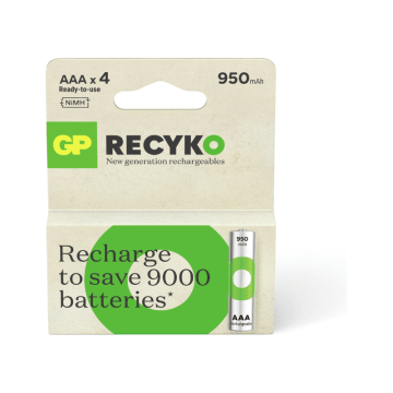 GP ReCyko Oplaadbare AAA batterij 950mAh - 4 stuks