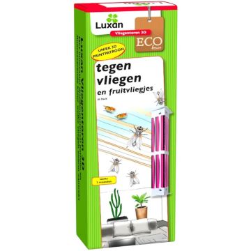 Luxan Vliegentoren 3d tegen vliegen en fruitvliegjes