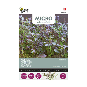 Buzzy Microgreens Mosterd Red Frills