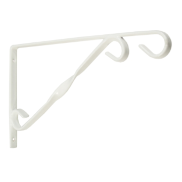 Nature Hanging Basket Muurhaak / Plantenhaak Wit - 30 cm