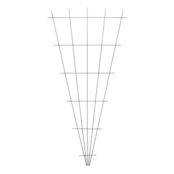 Nature Metalen Klimrek V-vorm 145 x 5-75 cm - Grijs