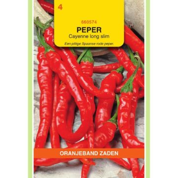 Oranjeband Pepers De Cayenne long slim