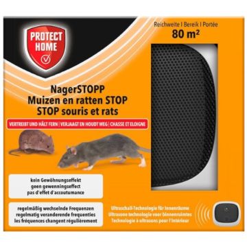 Protect Home Ultrasonic 80 m² muizen en ratten STOP 