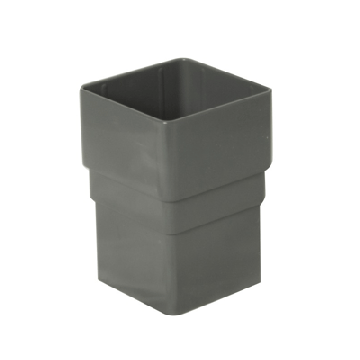 regenpijp vierkant koppelstuk 65mm antraciet