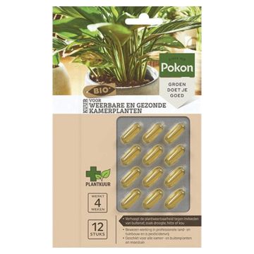 Pokon Bio Kuur voor weerbare en gezonde kamerplanten 12 capsules
