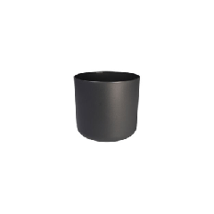 B. for soft rond 14cm antraciet - bloempot voor binnen