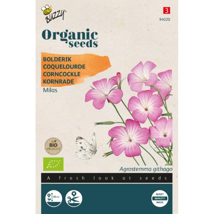Buzzy® Organic Agrostemma Bolderik Milas (BIO) hemelroosje