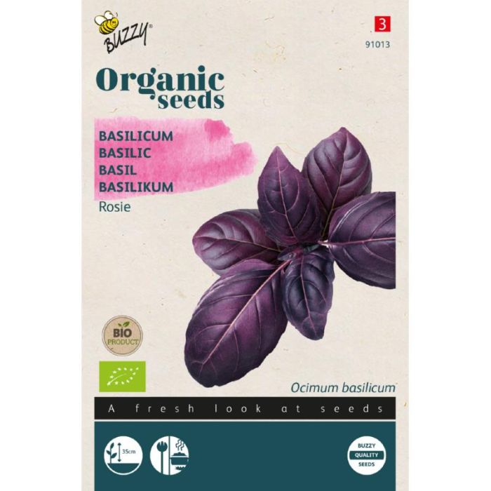 Buzzy® Organic Basilicum Rosie (BIO)