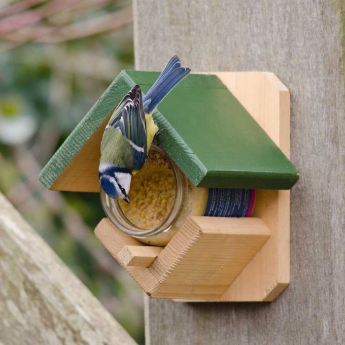 Vogelpindakaas houder dublin met pot