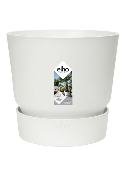 Elho greenville bloempot 25cm wit