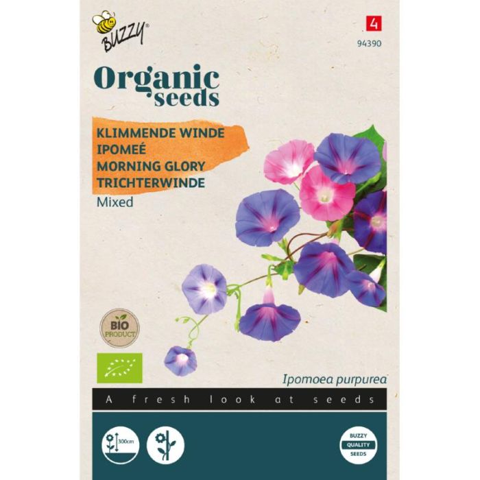 Buzzy® Organic Ipomoea, Klimmende Winde gemengd (BIO)