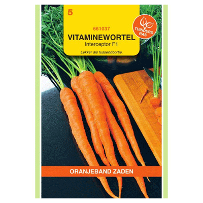 Oranjeband zaden Zomerwortelen Sugarsnax 54 F1 (Vitaminewortel)