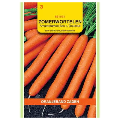 Oranjeband zaden Zomerwortelen Amsterdamse Bak 2, Douceur