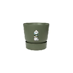 Elho Greenville bloempot rond 14 cm - bladgroen
