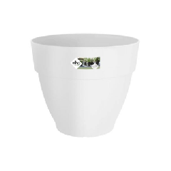 Elho Vibia Campana Rond 25cm - Bloempot - Wit