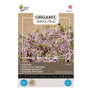Buzzy® Organic Sprouting koolrabi purple