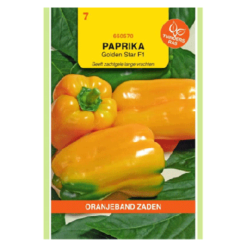 Oranjeband zaden Paprika Gemini geel F1