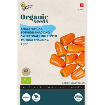 Buzzy® Organic Snackpaprika Flynn (BIO) oranje - zaden