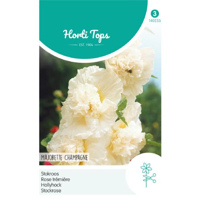 Hortitops Althaea (Alcea) Stokroos Majorette Champagne