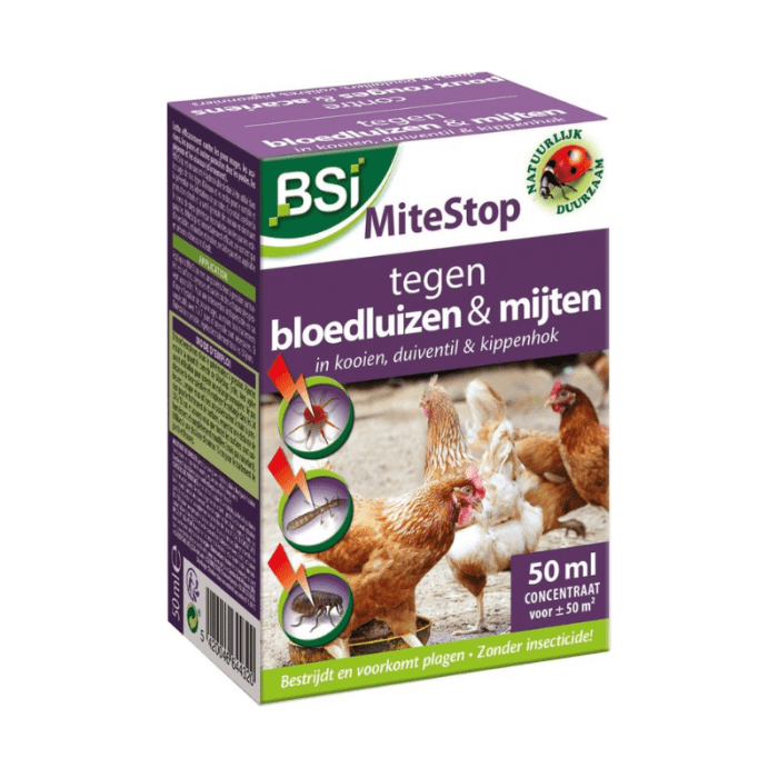 BSI Mitestop Concentraat - 50ml - Bloedluis, Vlooien en mijten  