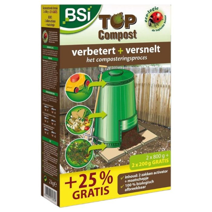 Compostversneller BSI 2 kg (Biologisch afbreekbaar) BSI Top Compost