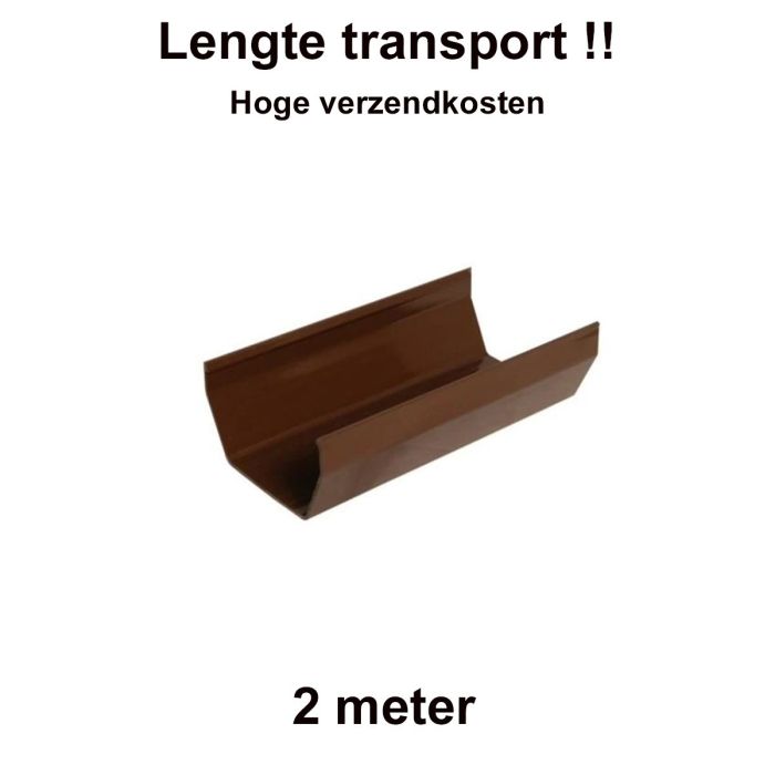Square line dakgoot bruin 2 meter