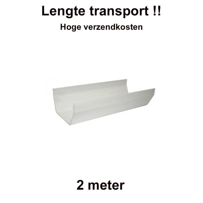 Square line dakgoot wit 2 meter stacaravan - chalet