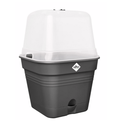 Elho Green Basics Kweekpot Vierkant all-in-1 Living Black - 30cm