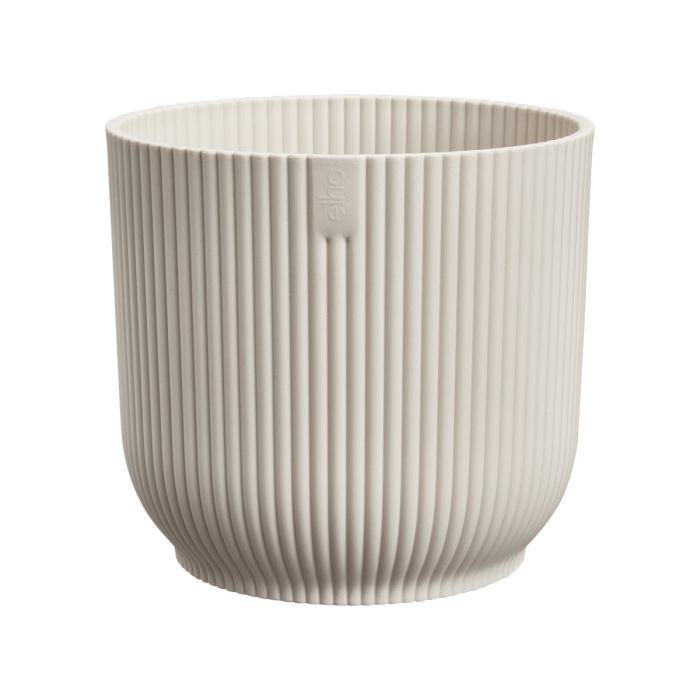 elho Vibes Fold Round 35 cm Linen White – losse bloempot