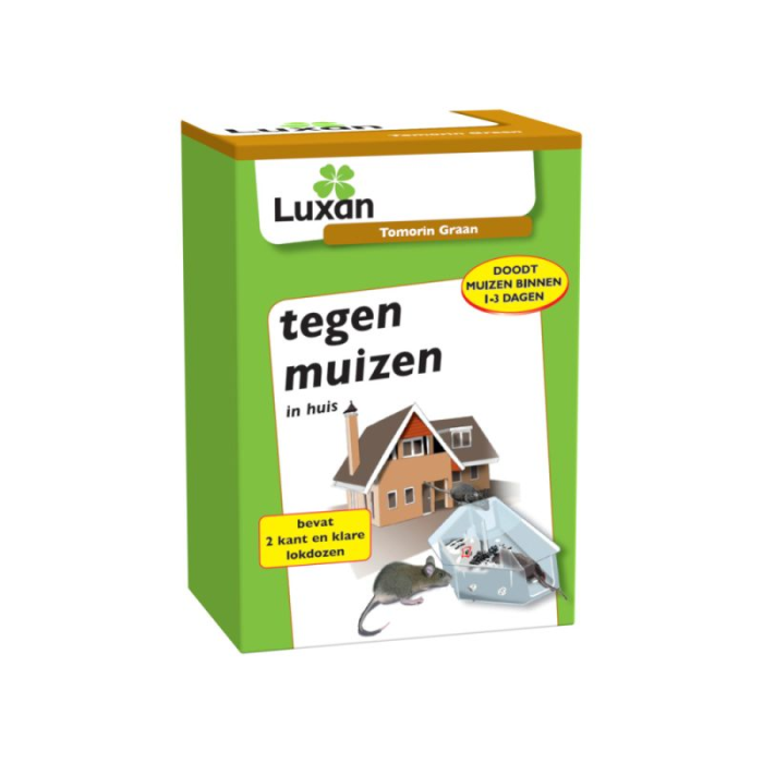 Luxan Tomorin Graan Lokdoos tegen Muizen - 2 stuks
