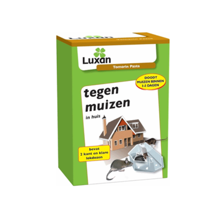 Luxan Tomorin Pasta Lokdoos tegen Muizen - 2 stuks