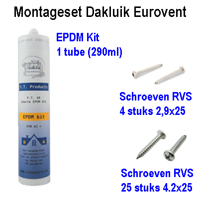 Montage set dakluik eurovent D39