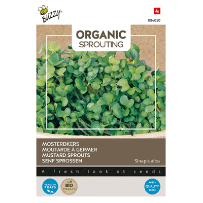 Buzzy® Organic Sprouting Mosterdkers 