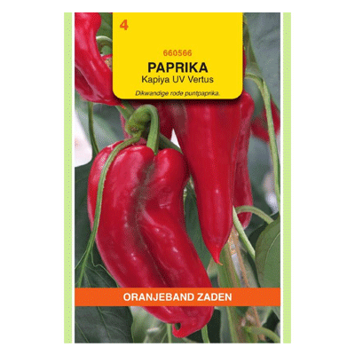 Oranjeband zaden Paprika Rode Punt Kapiya 