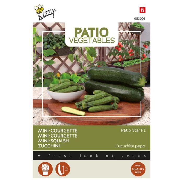 Buzzy® Patio Veggies, Courgette Patio Star F1