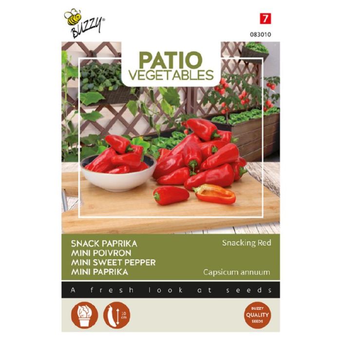 Buzzy® Patio Veggies, Snack Paprika Snacking Red