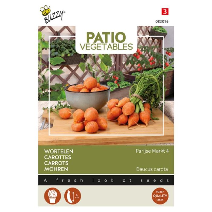 Buzzy® Patio Veggies, Wortel Parijse Markt 4