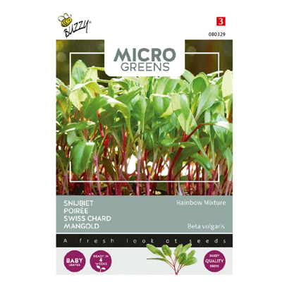 Buzzy microgreens Snijbiet regenboogkleuren