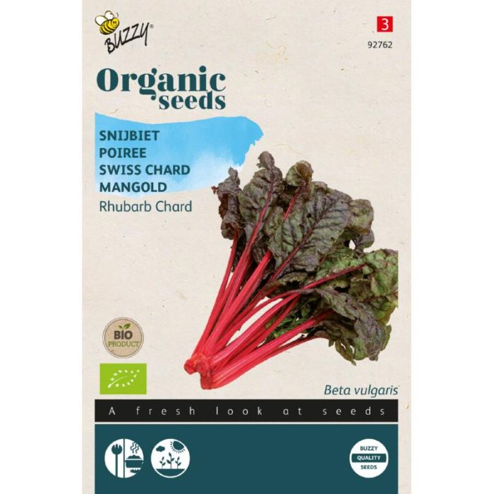 Buzzy® Organic Snijbiet Rhubard Chard (BIO)