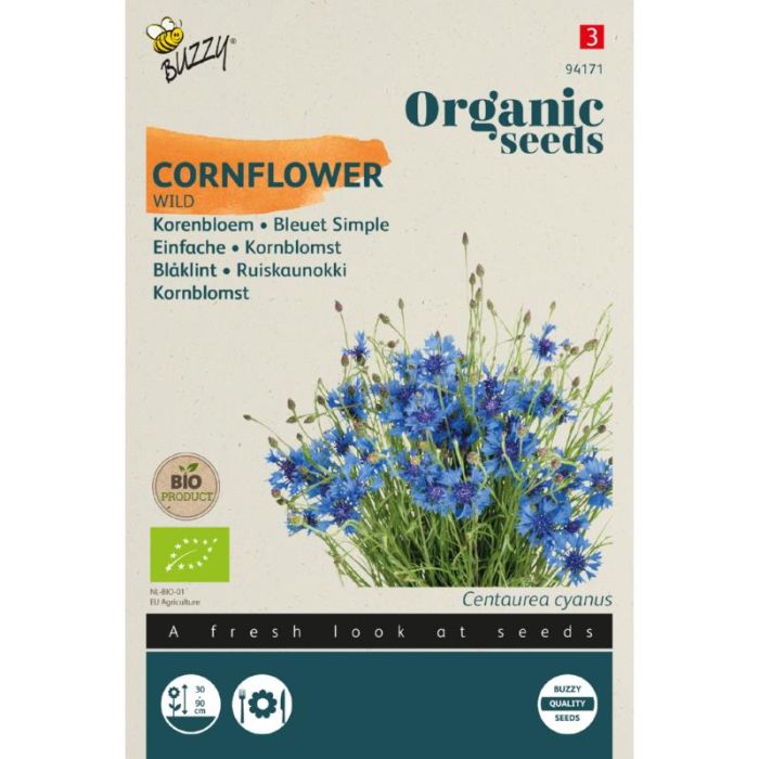Buzzy Organic Buzzy® Organic Centaurea, Wilde Korenbloem (BIO)